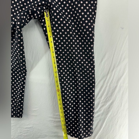 Kate Spade Diamond Cigarette Cropped Black Pants Women’s Size 6 - Picture 9 of 11